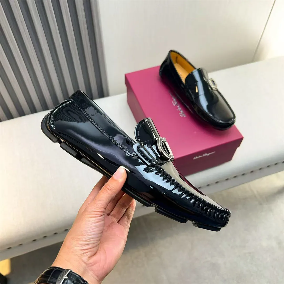 Men's shoes 💰560 Ferragamo new high-end quality 🔥 black cowhide ➕ cowhide lining size 38-45